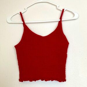 Hollister smocked crop top